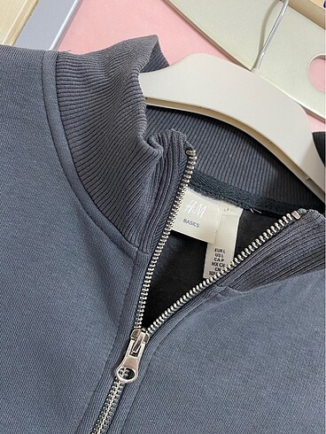 l Beden gri Renk H&M crop hırka