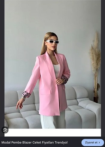 Zara Pembe Modal Blazer Ceket Trenyol