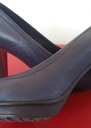 38 Beden HOTİÇ Lacivert Kalın Topuklu Stiletto