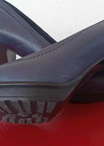 Hotiç HOTİÇ Lacivert Kalın Topuklu Stiletto