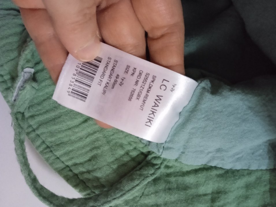 Pastel Yeşil Bebek Önlüğü - Görsel 4