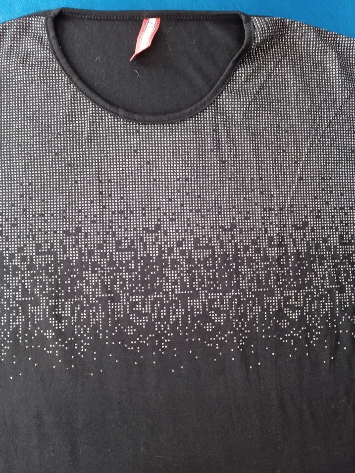 Kadın Kahverengi Payetli Tişört yeni - Görsel 2