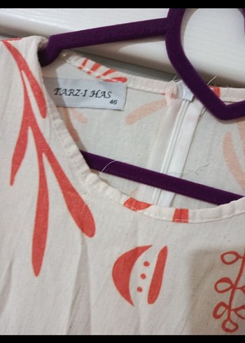 Uzun Bohem Desenli Kadın Elbise - Görsel 5