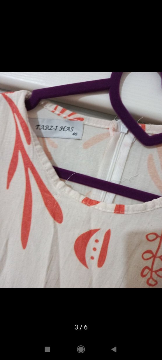 Uzun Bohem Desenli Kadın Elbise - Görsel 5