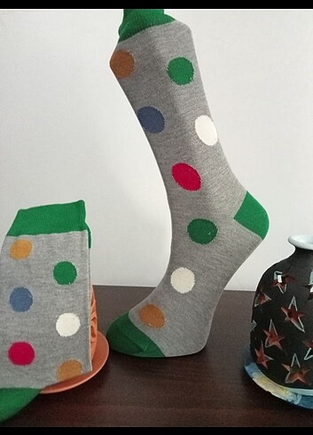 6 çift bambu mevsimlik çoraplar 36-40 uyumlu  - Görsel 2