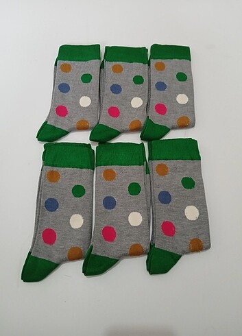 6 çift bambu mevsimlik çoraplar 36-40 uyumlu  - Görsel 3