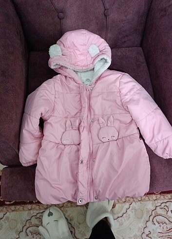5 Yaş Beden pembe Renk Kız çocuk mont