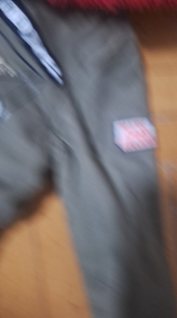 Gri unisex Çocuk Düğmeli Nakışlı Kaban - Görsel 3