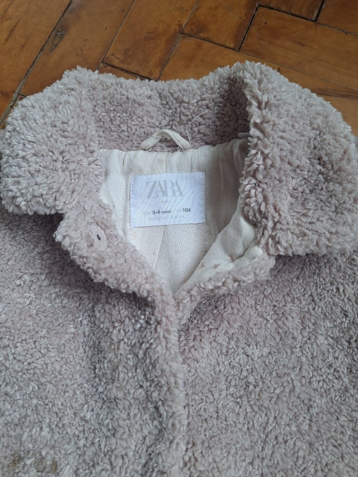 Erkek Çocuk Bej Peluş Mont - Görsel 2