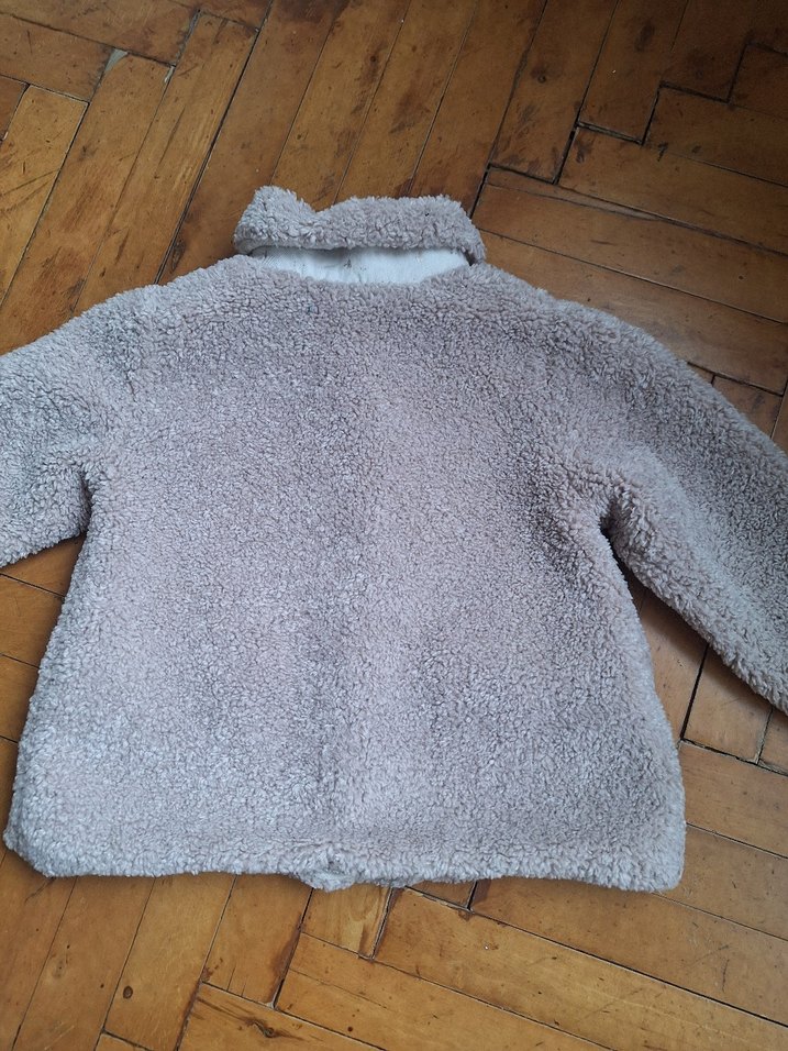 Erkek Çocuk Bej Peluş Mont - Görsel 3