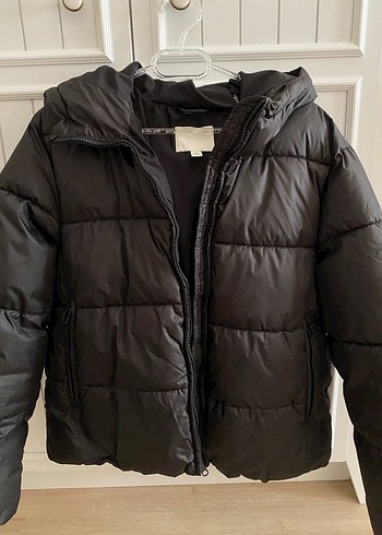 Siyah Kadın Pofuduk Şişme mont - Görsel 5