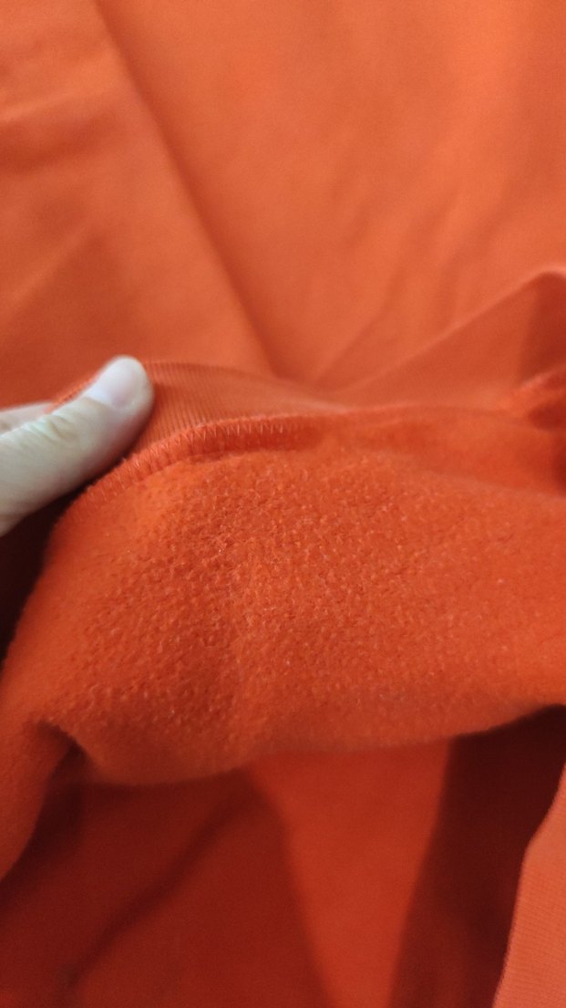 turuncu Kapüşonlu Fermuarlı Sweatshirt - Görsel 2