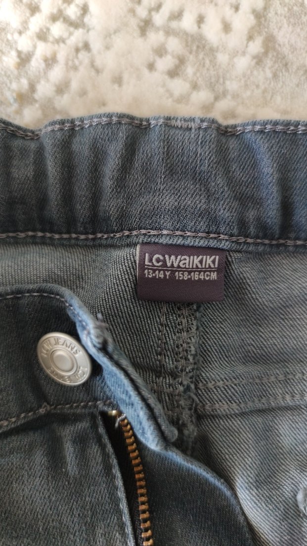 Gri Erkek Çocuk Kot Pantolon - Görsel 2