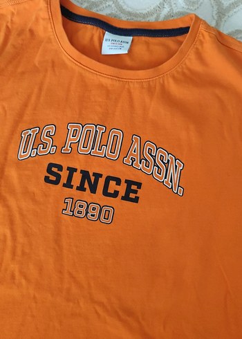 U.S. Polo Assn. Erkek Çocuk Turuncu Tişört - Görsel 2