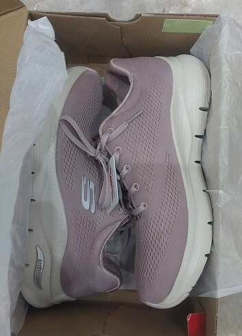  Skechers archfit lila spor ayakkabı
