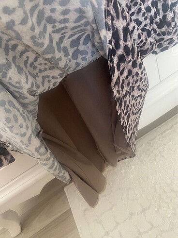 Leopar desenli kısa Çan  elbise - Görsel 5