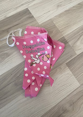 Pembe Hoşgeldin Bebeğim Parti Afişi