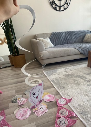 Pembe Diş Buğdayı Parti Süsleri - Görsel 4