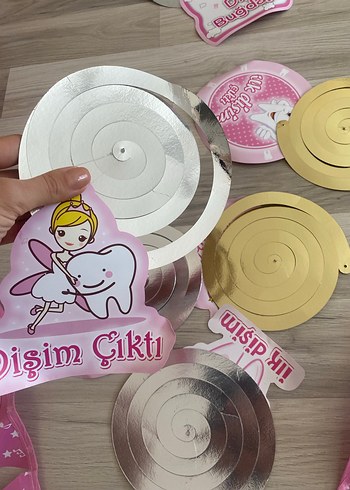 Pembe Diş Buğdayı Parti Süsleri - Görsel 7