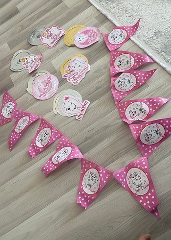 Pembe Diş Buğdayı Parti Süsleri - Görsel 2