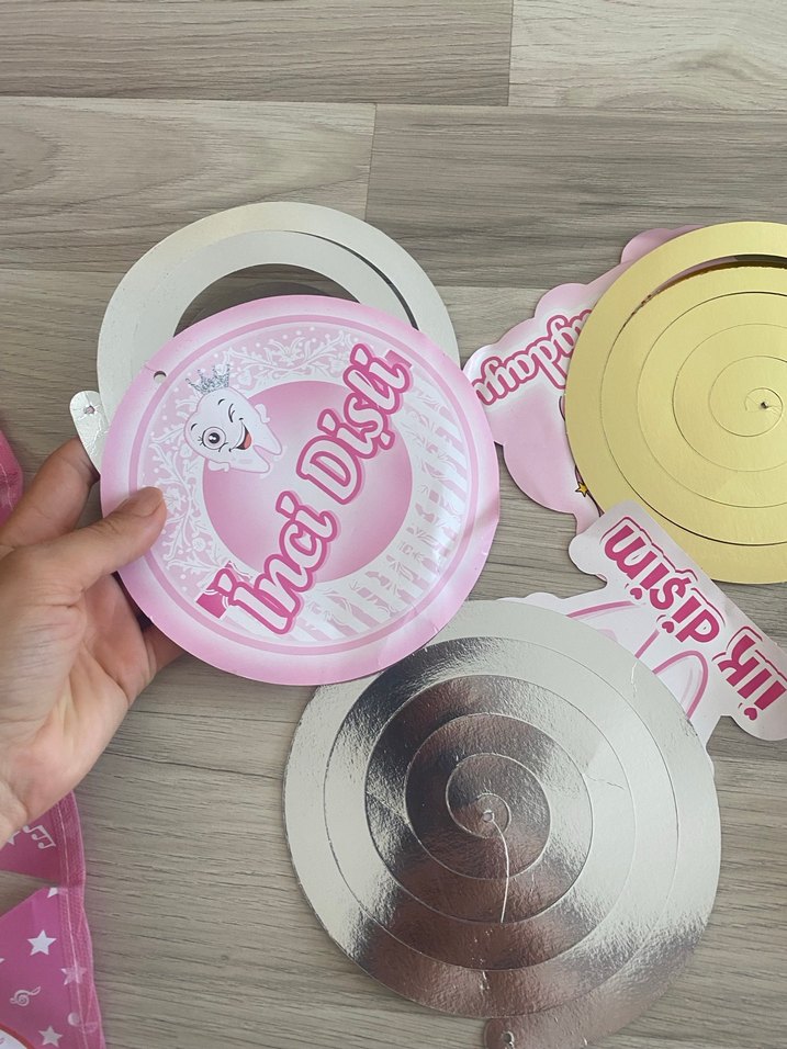 Pembe Diş Buğdayı Parti Süsleri - Görsel 5