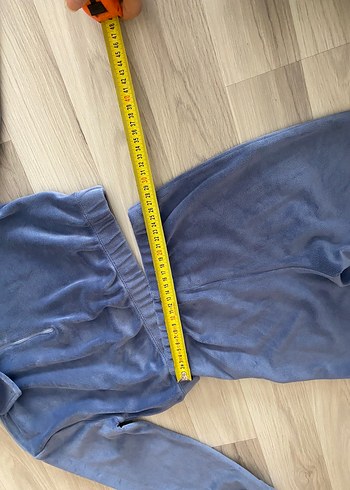 Mavi kadife Kız Eşofman Takımı - Görsel 8