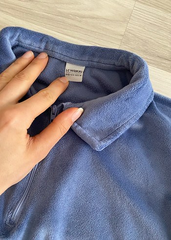 Mavi kadife Kız Eşofman Takımı - Görsel 3