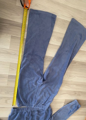 Mavi kadife Kız Eşofman Takımı - Görsel 7