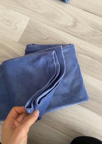 Mavi kadife Kız Eşofman Takımı - Görsel 6