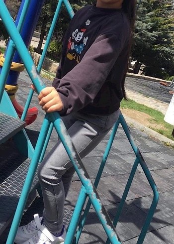 Mickey Baskılı kız çocuk Sweatshirt - Görsel 10