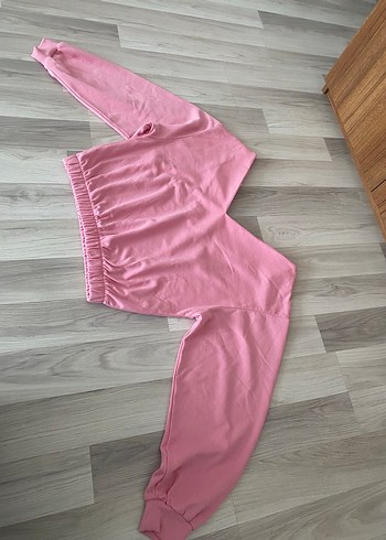 Pembe bayan sweatshirt - Görsel 10