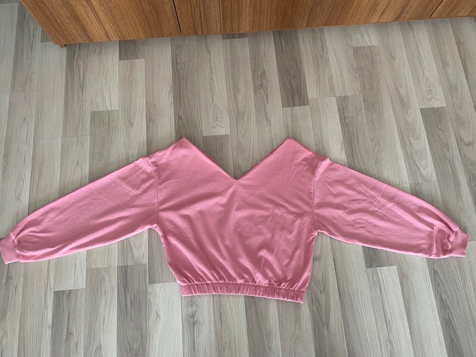 Pembe bayan sweatshirt - Görsel 4