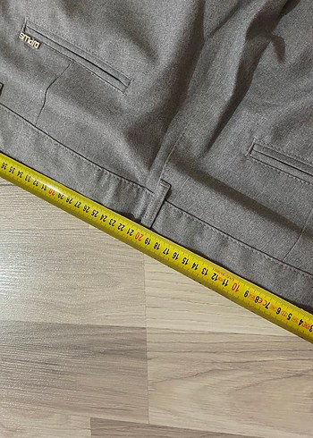 34 Beden gri Renk Gri Regular Fit Erkek Ofis Pantolonu