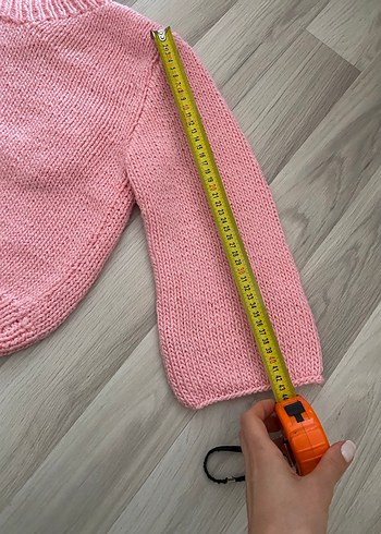 Pembe  kız çocuk kazak - Görsel 6