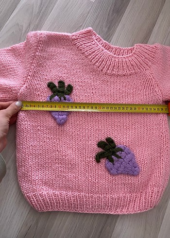 Pembe  kız çocuk kazak - Görsel 4