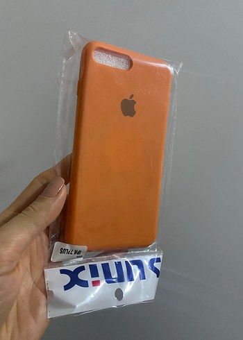 İ phone 7 plus Turuncu Elastik Telefon Kılıfı - Görsel 2