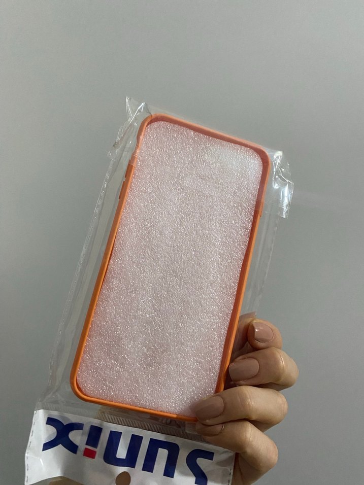 İ phone 7 plus Turuncu Elastik Telefon Kılıfı - Görsel 3