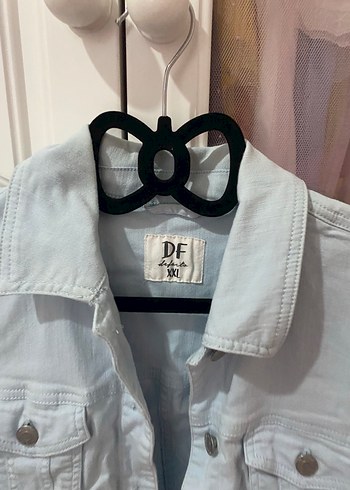Defacto Düğmeli Mavi Denim Ceket