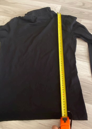 44 Beden Siyah Boğazlı Kadın Sweatshirt