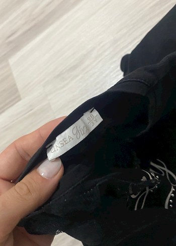 24-36 Ay Beden siyah Renk Kız Çocuk Siyah Uzun Kollu Bluz