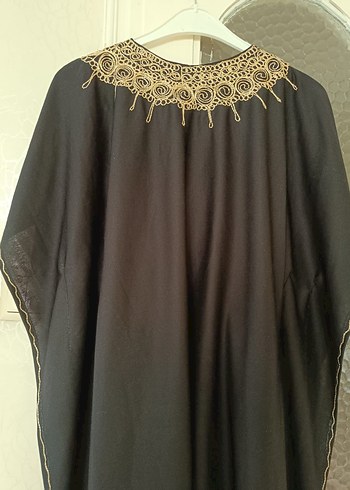 Nakışlı Siyah Bohem Uzun Elbise - Görsel 5