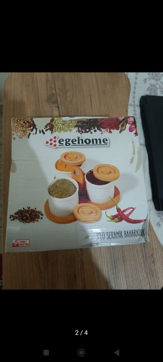 Ahşap Kapaklı Beyaz Mutfak Baharat Seti - Görsel 4