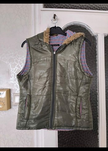 Kapüşonlu Kadın Yelek - Görsel 4