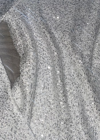 Gri Payetli Uzun Kollu Bluz - Görsel 4