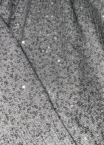 Gri Payetli Uzun Kollu Bluz - Görsel 5