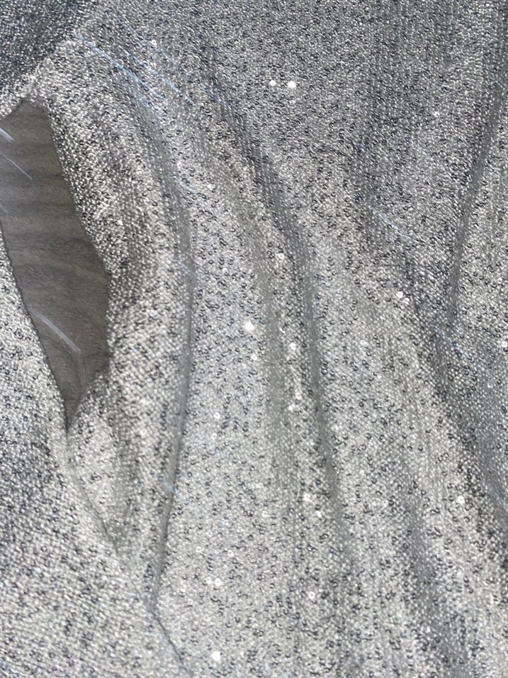 Gri Payetli Uzun Kollu Bluz - Görsel 4