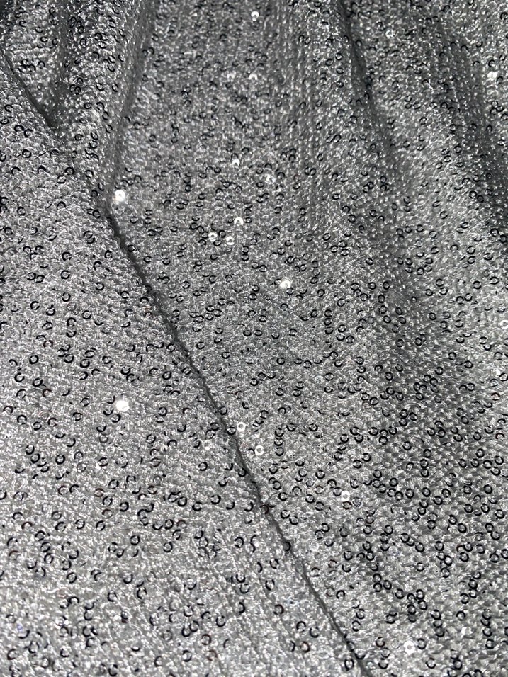 Gri Payetli Uzun Kollu Bluz - Görsel 5