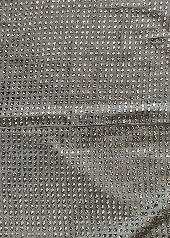 Gri Payetli Nakışlı Kadın Midi Etek - Görsel 7