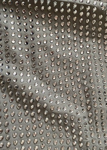 Gri Payetli Nakışlı Kadın Midi Etek - Görsel 4