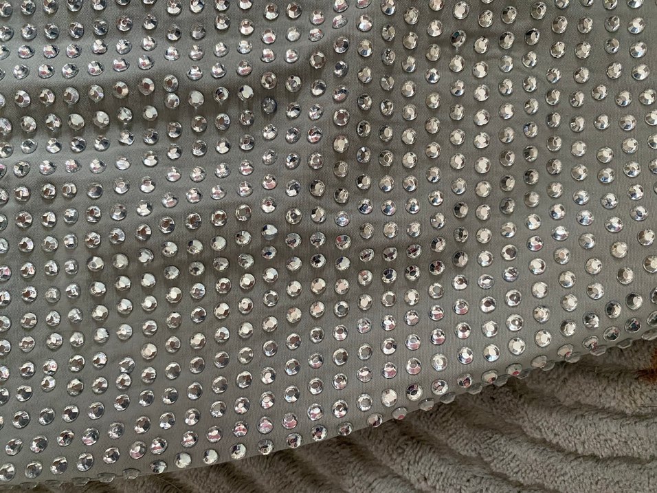 Gri Payetli Nakışlı Kadın Midi Etek - Görsel 5